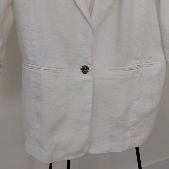 Michael Kors White Linen Blazer - Picture 4 of 5